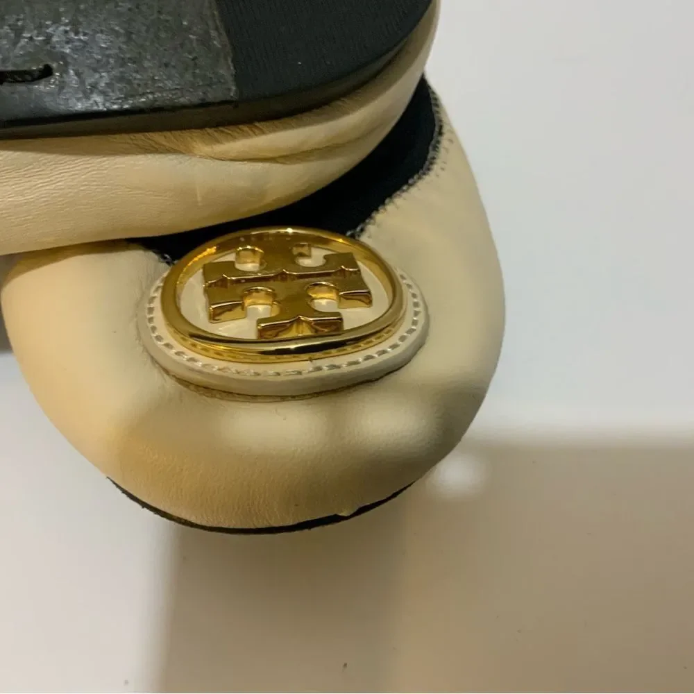 Tory Burch Caroline Women’s Leather Ballet Flats Size 7.5